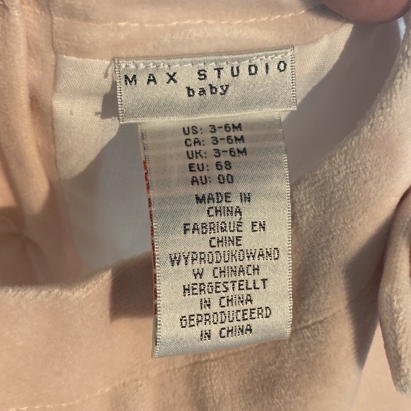 Max Studio Baby Blush/Pink Velour Dress - Picture 9 of 13